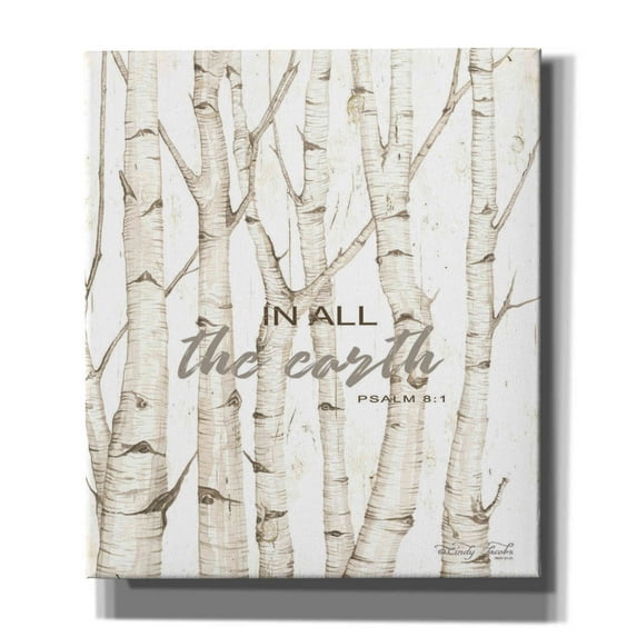 Epic Graffiti 'In All the Earth' by Cindy Jacobs, Canvas Wall Art, 26"x30"