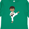 thumbnail image 4 of Inktastic African American Boy, Karate Boy, Black Belt, Kata Boys Long Sleeve Toddler T-Shirt, 4 of 5