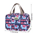 thumbnail image 3 of Large Capacity Floral Travel Toiletry Bag – Waterproof Cosmetic Pouch with Handle,Portable Hanging Wash Bag for Shaving Kit & Beauty, 3 of 7
