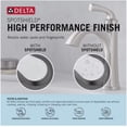 thumbnail image 4 of Delta Eldren Spotshield Brushed Nickel 4-in centerset 2-handle WaterSense Mid-arc Residential Handle Bathroom Sink Faucet with Drain, 4 of 9