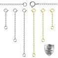 thumbnail image 2 of 6Pcs Necklace Extender Chain, 2/3/4 Inches Stainless Steel Jewelry Extender Chain Bracelet Anklet Extension Chain for Jewelry Making Women Men (Silver/Gold), 2 of 8