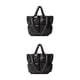 thumbnail image 2 of Minnieouse Bolso de mano ligero y acolchado con cómodas correas acolchadas para los hombros Bolso tipo almohada Negro Negro 2Conjunto, 2 of 6