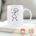 thumbnail image 7 of HiiKaa Coffee Mug Sets for Couples-Funny His & Her Gifts-Husband and Wife Anniversary Presents-Mr and Mrs Wedding or Engagement Gift,White, 7 of 7
