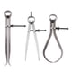 thumbnail image 1 of 3 Piezas De interior y exterior Calibrador Divisor Calibrador 150 Mm / 6 "herramienta De Medición Cola Calibradores de resorte de acero al carbono, 1 of 8