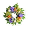 thumbnail image 3 of FAMTKT Spring Wreaths for Front Door Summer Artificial Wreath Embroidery Ball, Small Orange, Simulation Wreath, Home Simulation Plant, Living Room Door Decoration, Hanging Decoration on Clearance, 3 of 9