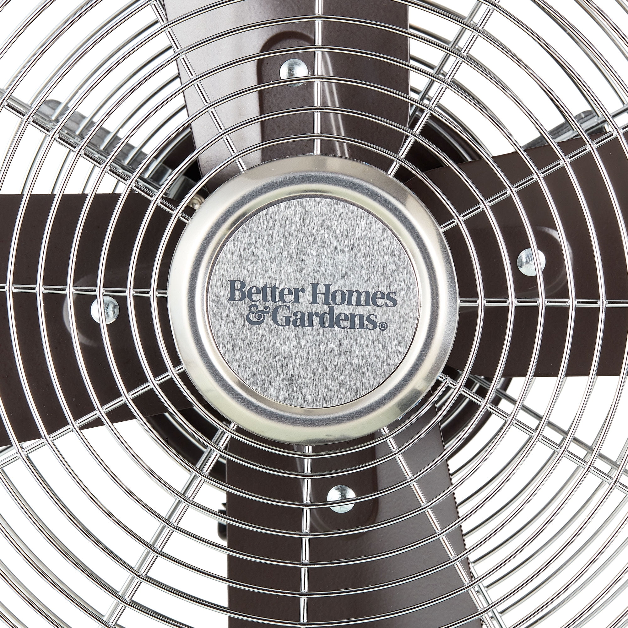 Better Homes & Gardens New 16 inch Retro 3-Speed Metal Stand Fan Oscillation, Adjustable Height, Oil Rubbed Bronze