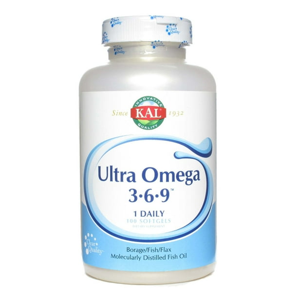 KAL Ultra Omega 369 1200mg Fish Oil w/ Cold Pressed Flaxseed