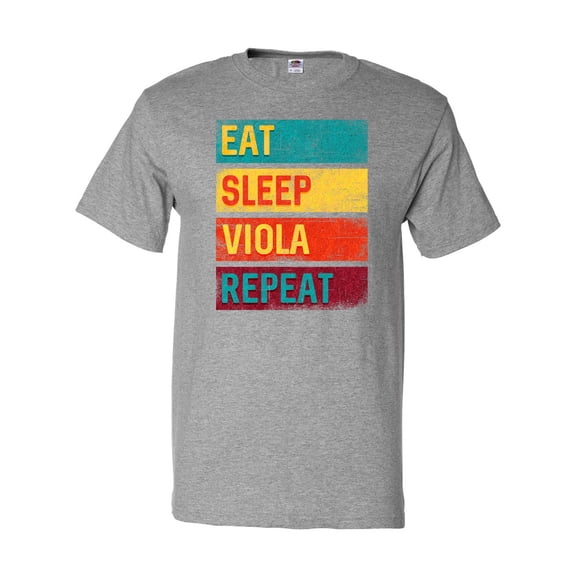Inktastic Viola Player Funny Eat Sleep Viola Repeat T-Shirt