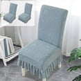 thumbnail image 1 of Fundas elásticas para sillas de comedor con estampado de pata de gato | Pack de 2 fundas de franela jacquard elástica para asiento y respaldo | Fundas lavables para sillas para todo tipo de clima,, 1 of 6