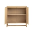 thumbnail image 5 of Nathan James Enloe Scandinavian Accent Cabinet, Living Room Storage Cabinet for Kitchen or Modern Sideboard Buffet with Herringbone Design, Raw Oak, 5 of 6