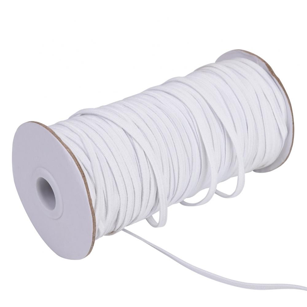 109 Yards White 1/2 Inch Elastic for Sewing Clothes, Stretch Knit