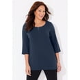 thumbnail image 2 of Catherines Women's Plus Size Suprema Studio Double-Ring Tee, 2 of 4