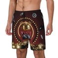 thumbnail image 1 of Balery Casino King And Playing Cards Bañador para hombre, shorts de playa de secado rápido con entrepierna y forro de compresión-Medium, 1 of 6