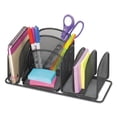 thumbnail image 3 of "Deluxe Organizer, 6 Compartments, Steel, 12.5 x 5.25 x 5.25, Black | Bundle of 10 Each", 3 of 5