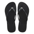 thumbnail image 3 of Havaianas Womens Slim Crystal Poem Flip Flops Style-4127406, 3 of 3