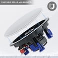 thumbnail image 2 of Altavoces Bluetooth de techo Herdio de 4 pulgadas y 160 W con montaje empotrado, 2 of 7