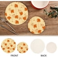 thumbnail image 4 of SKYSONIC Maple Leaves Fall Pot Holders Trivets, 2 Pcs Heat Resistant Trivets,Autumn Vintage Cotton Thread Weave Mats for Hot Pads Pans Pot Bowl Teapot for Kitchen Decor, 4 of 7