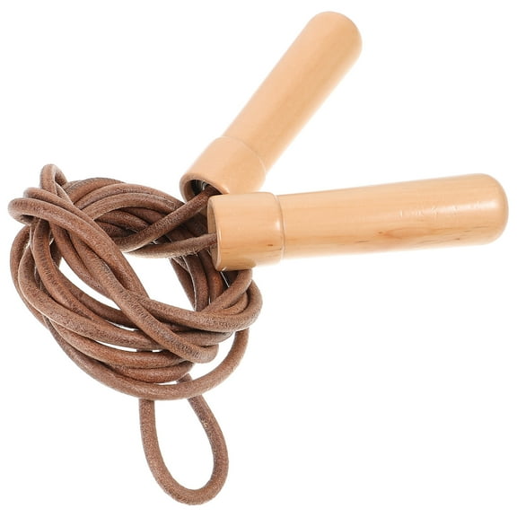 PAMINGONO Fat Burning Jump Rope Leather Brown Children Outdoor Use 1Set