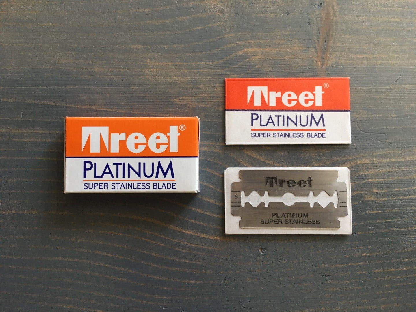 200 Treet Platinum Super Stainless Double Edge Safety Razor