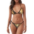 thumbnail image 1 of Balery Golden Winged White Horse Pijama Estampado Bikini de Dos Piezas para Mujer - Conjunto de Bikini Ajustable Sexy y Cómodo para Playa, 1 of 6