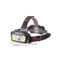 thumbnail image 2 of Yuarrent Faro recargable faro manos libres lámpara de cabeza advertencia diadema luz portátil Camping pesca ciclismo iluminación Iluminación y accesorios Yuarrent HA074601-01, 2 of 6