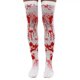 thumbnail image 2 of 2 pares Bloody Nurse Halloween COS Calcetines Halloween Bloody Sock Rojo Verde, 2 of 5