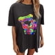 thumbnail image 1 of Blusa de manga corta de verano con estampado de mueca gótica vintage para mujer Pompotops hfajkhk138623, 1 of 9