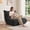 Black, variant on SAETSFEG Bean Bag Chair Adults, Comfy Memory Foam Bean Bags Fireside Armless Floor Sofa Lazy Beanbag Chair for Living Room Bedroom Dorm Office, Ivory