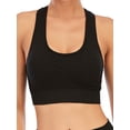 thumbnail image 2 of FUTATA Women's Racerback Sports Bras Padded High Impact Push Up Bras Wireless Workout Running Yoga Bras Crop Tops Comfort Everyday Bras,1/3 Pack, 2 of 8