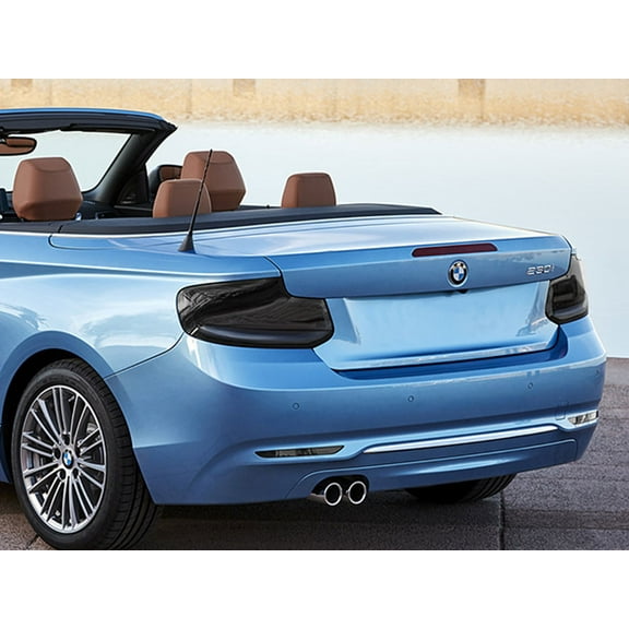 Rvinyl Tail Light Tint Covers Compatible with BMW 2-Series 2014-2017 - Matte Smoke