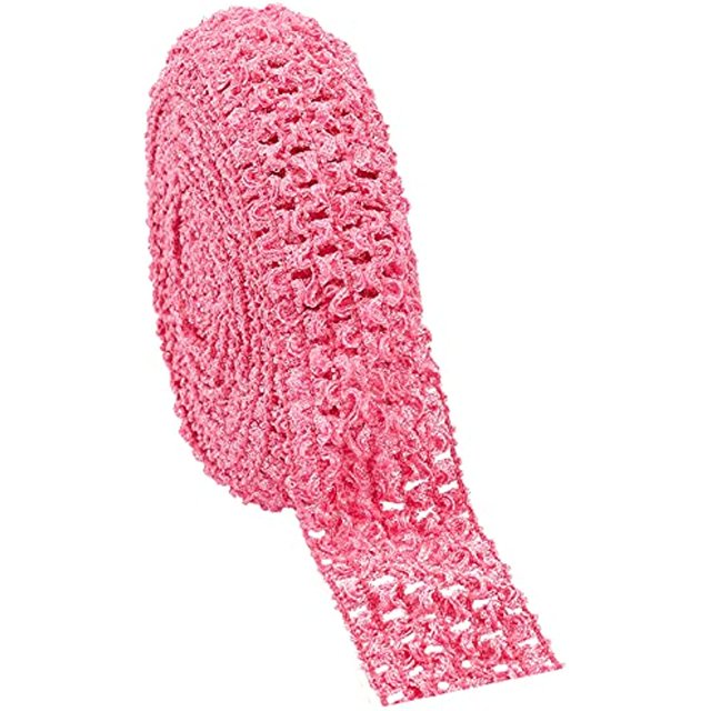 Dsseng 1 Rouleau 5,5 Verges de Large Ruban Élastique pour Serre-Tête Crochet 2,2” Tissu Extensible pour Accessoires Cheveux Tube Top Blanc