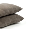 thumbnail image 3 of Mainstays 18" x 18" Solid Chenille Washed Stone Polyester Decorative Pillow Set (2 Count), 3 of 6