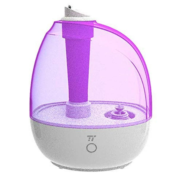Taotronics Tt Ah009 Cool Mist Humidifier For Bedroom Baby Room Small Space Saving Whisper Quiet Bpa Free Waterless Auto Shutoff 2l 0 5gallon Us 110v Upgraded Version Purple Walmart Com Walmart Com