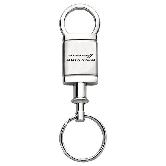 Dodge Durango Satin Chrome Valet Key Chain (Silver)