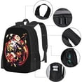 thumbnail image 4 of Helluva Boss Backpack,3d Print Laptop Backpack Lightweight Casual Daypack Bookbag 16.5 In,Black, 4 of 8