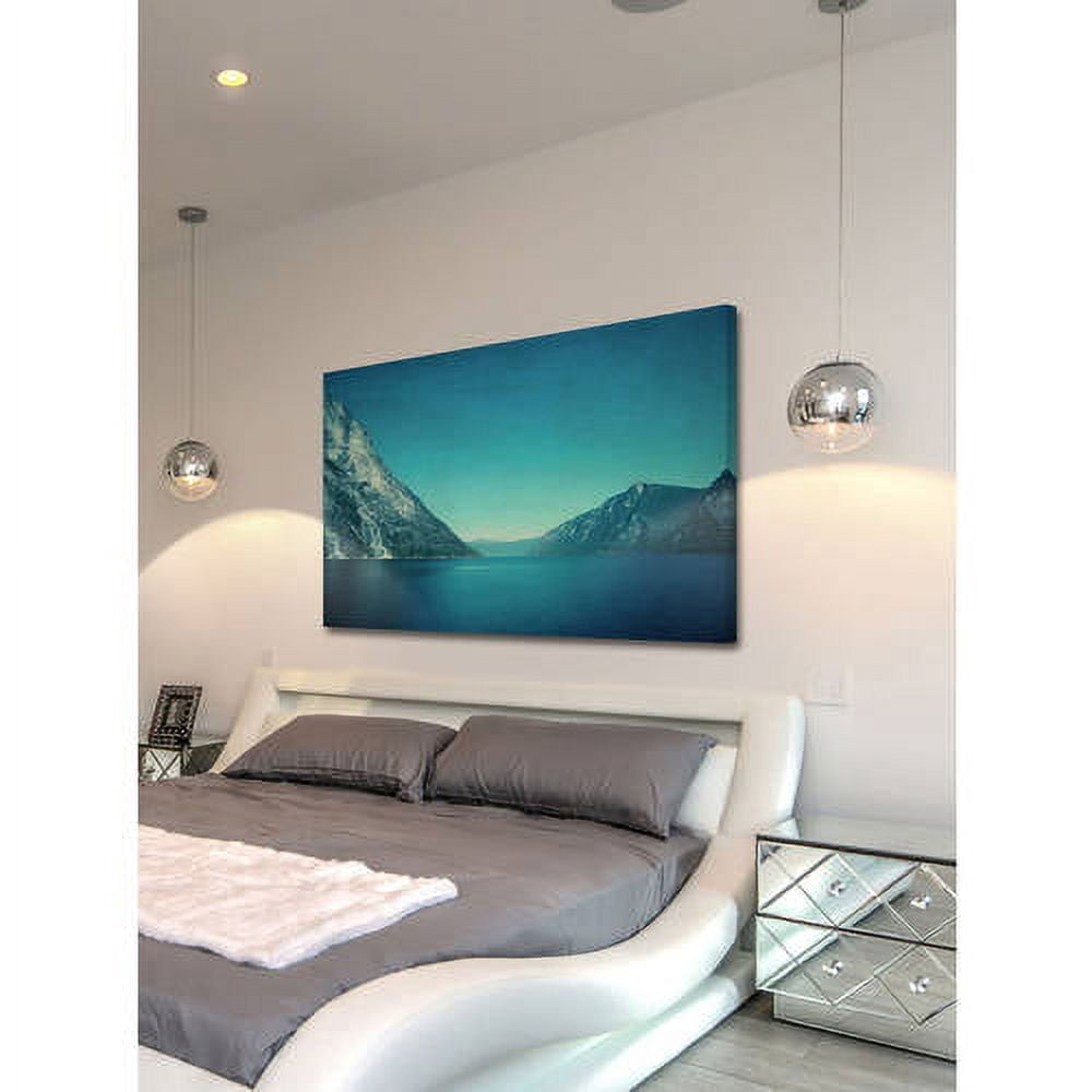 "Mountain Blues" by Ingrid Beddoes Painting Print on Wrapped Canvas