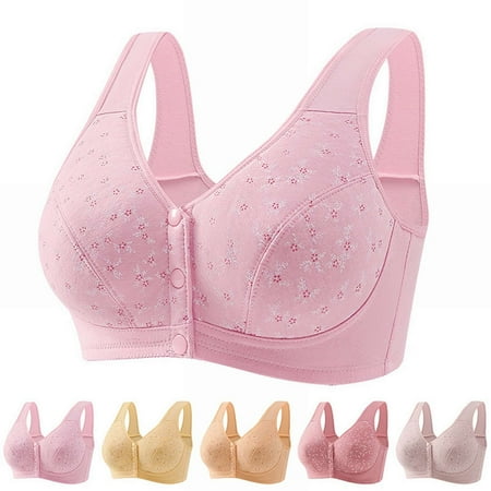 Baodmurt Bras for Women Lounge & Sleep Tie-Front Lingerie  Underwear  Pink 34BC