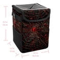 thumbnail image 5 of Spider Web Foldable Car Garbage Can with Lid, Leak-proof, Hanging Storage Bag - Trash Can for Car, Car Trash Can, 5 of 6