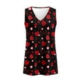 thumbnail image 4 of FUIALDOLG Red Love Hearts Tank Tops for Women Summer Classic Vest Valentines Day Lady Sleeveless T-shirt Basic Blouse Beach Vacation Outfit Soft Comfortable Lady Pleated Tunic Tops Y2K Outfits,4XL, 4 of 7