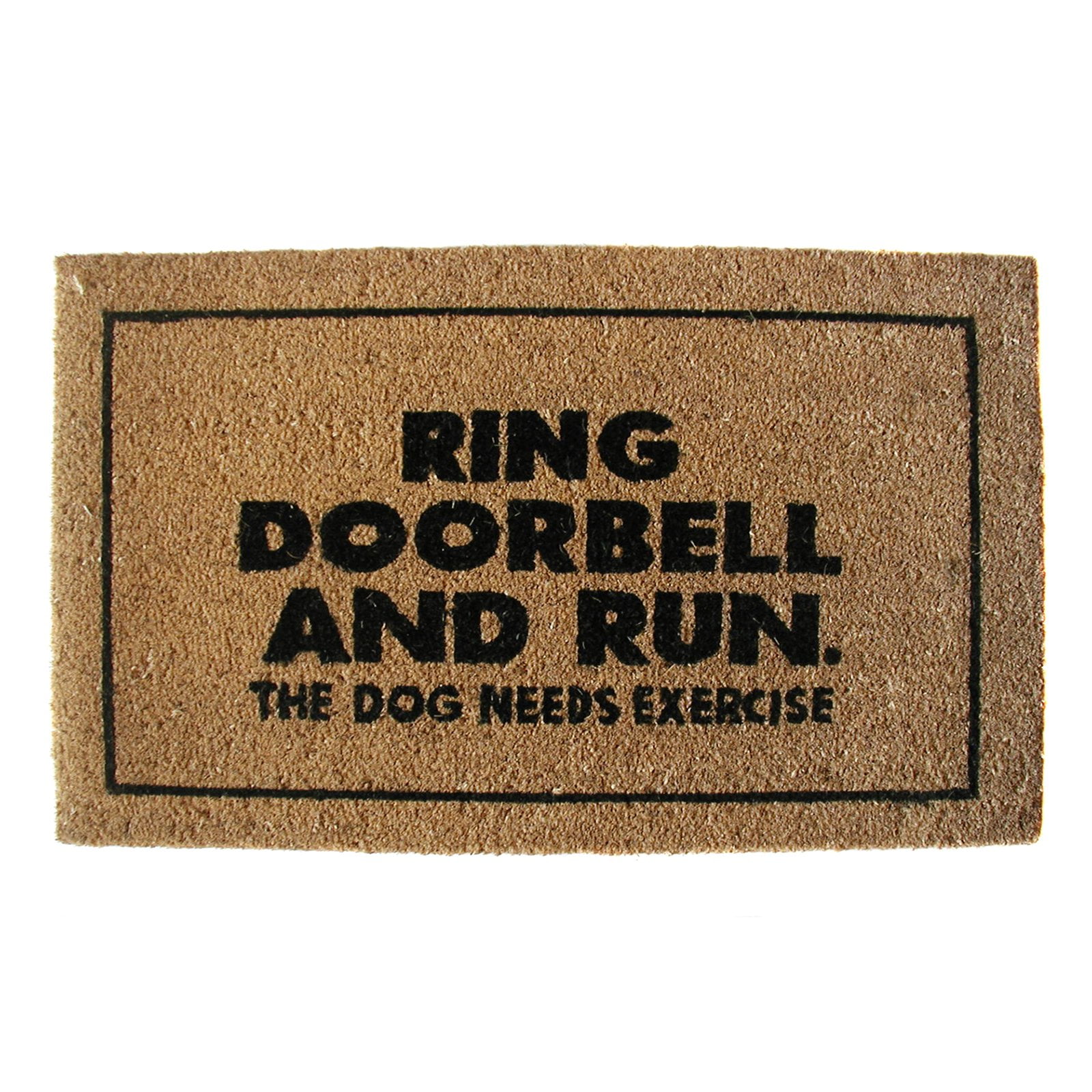Geo Crafts Ring Doorbell And Run Door Mat