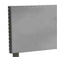 thumbnail image 3 of Castle Place Upholstered Nailhead Trim Velvet Headboard, Silver Grey, King, 3 of 7