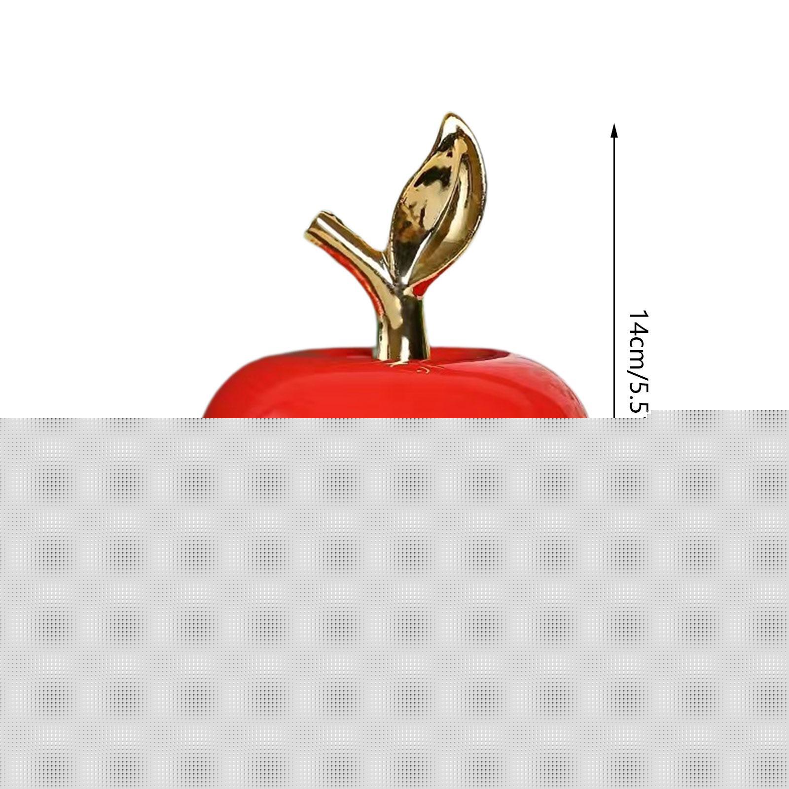 thumbnail image 3 of Adorno De Cerámica Con Diseño Abstracto De Simulación De Pensamiento Creativo: Figura De Fruta, Escultura De Cerámica Para Decoración Del Hogar, Cafetería, Estudio, Sala De Estar O, 3 of 8