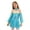 Light Blue, variant on Kids Girls Arabian Princess Dance Sequins Leotard Dress Festival Party Costume Red 12