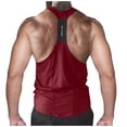 thumbnail image 4 of JUUYY Men's Gym Tank Top Workout Muscle Sleeveless Shirts Bodybuilding Fitness Training Athletic Quick Dry Lightweight Red XL, 4 of 7