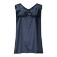 thumbnail image 3 of Pincandy Women Silk Satin Tank Tops Sleeveless Tops Summer Basic Tank Shirt Dressy V-Neck Solid Camisole Blouses Casual Loose, 3 of 5