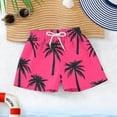 thumbnail image 5 of LIBRCLO Kids Swim Trunks Boys Quick Dry Shorts Boys Swim Trunks Summer Holiday Beach Shorts Casual Hawaiian Bathing Suits Size 12-13Years Hot Pink, 5 of 9