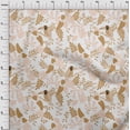 thumbnail image 4 of oneOone Cotton Cambric Light Brown Fabric Tropical Sewing Material Print Fabric By The Yard 56 Inch Wide, 4 of 4