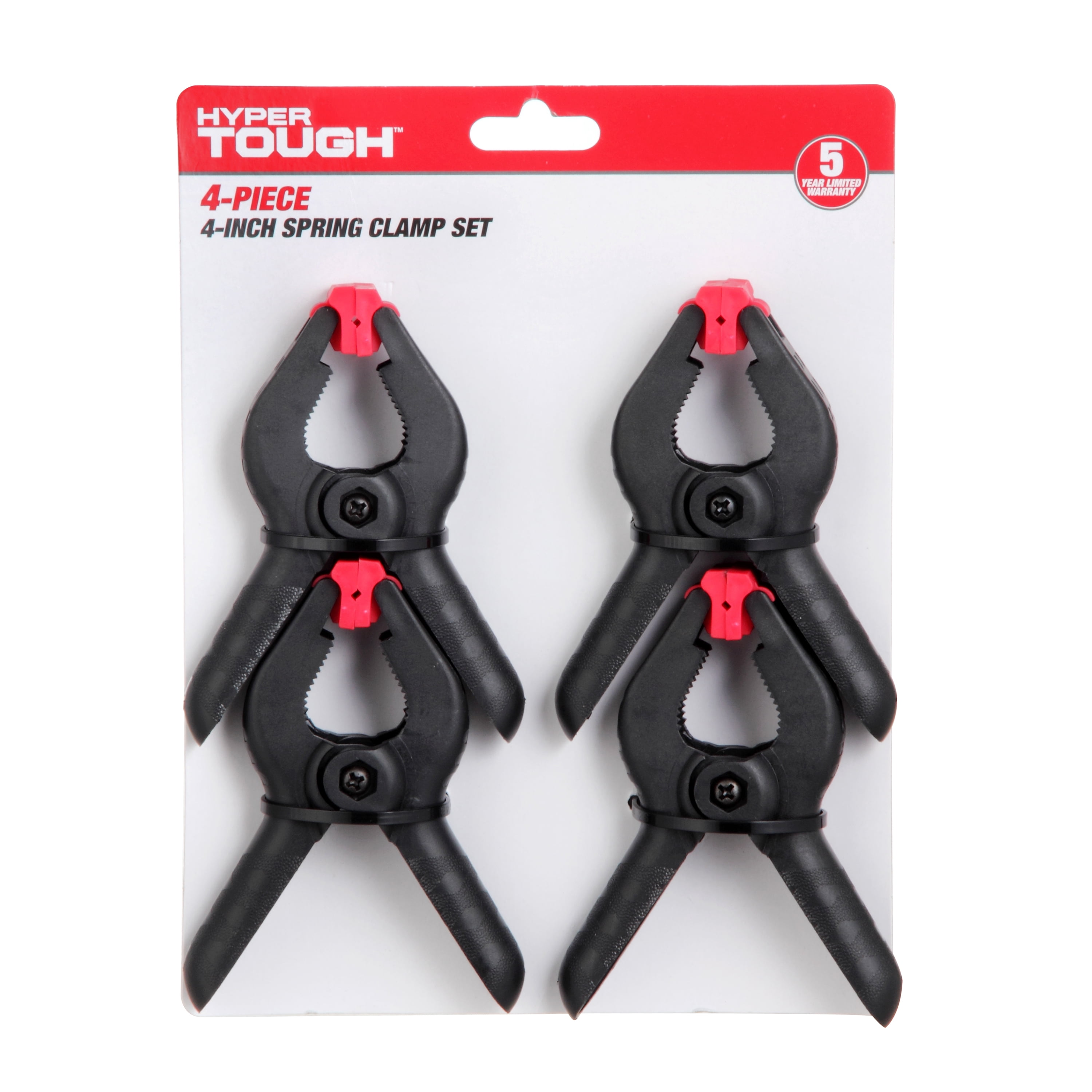 Hyper Tough 4pc Spring Clamp Set