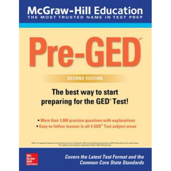 Pre-Owned McGraw-Hill Education Pre-Ged, Second Edition (Paperback) 1260118134 9781260118131