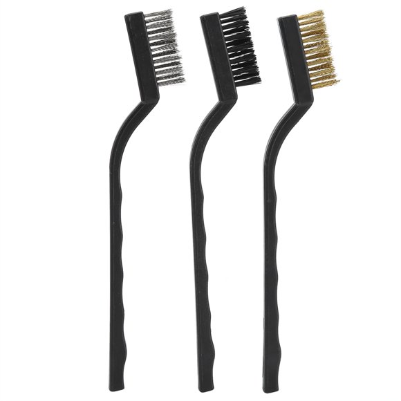 Mini Wire Brush,3pcs Mini Wire Brush Bonsai Brush Cleaning Wire Brush Multi-Functional